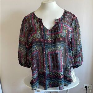 Bohemian Patterned Women's Top